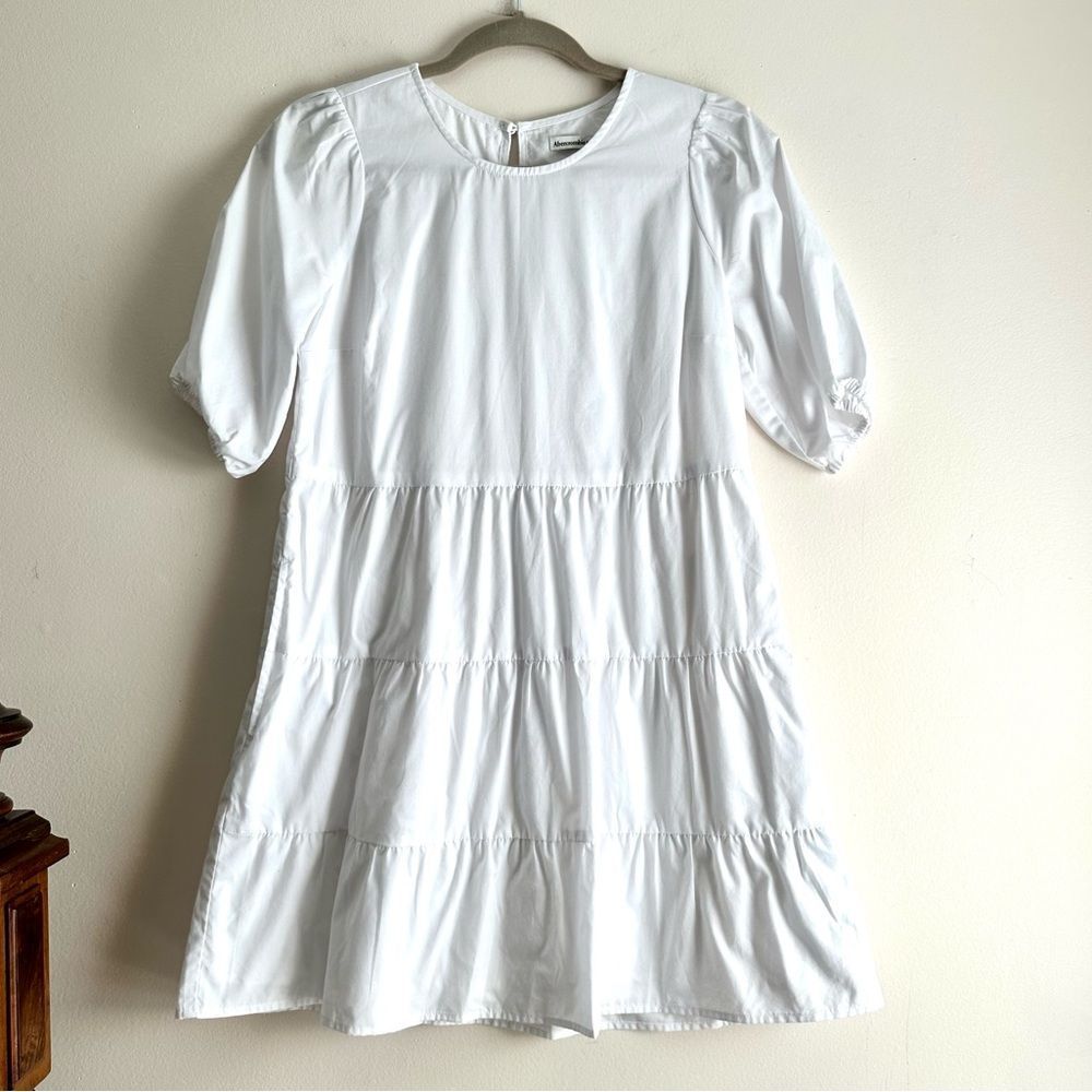 A&F • Tiered Puff Sleeve‎ Trapeze Dress
